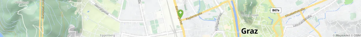 Kartendarstellung des Standorts für Bahnhof-Apotheke in 8020 Graz